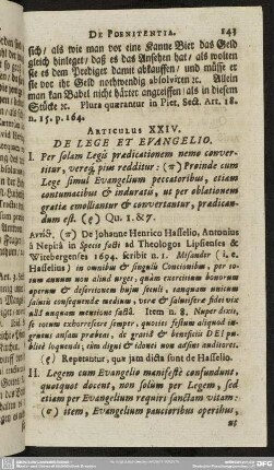 Articulus XXIV. De Lege Et Evangelio