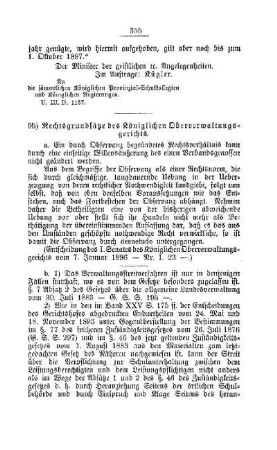 Rechtsgrundsätze des Königlichen Oberverwaltungsgerichts : [F. Oeffentliches Volksschulwesen]
