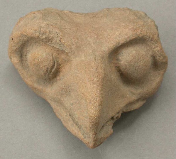 Animal head made of clay