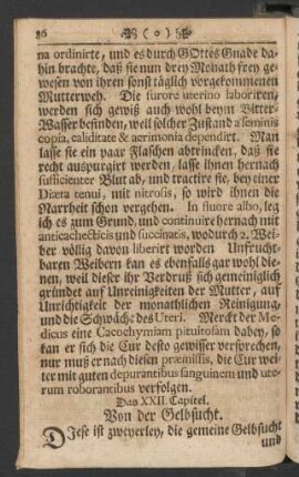 Das XXII. Capitel. Von der Gelbsucht