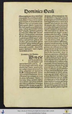 Dominica III. Sermo. I-II