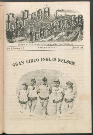 Gran Circo Inglés Nelson. [Retratos de sus miembros] Katie[,] Julia[,] Lillie[,] Rosa [y] Rainita.