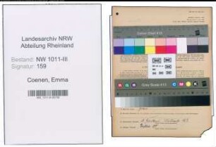 Entnazifizierung Emma Coenen , geb. 23.04.1887 (Geschaeftsinhaber)