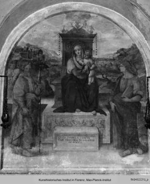 Madonna mit Kind und den Heiligen Johannes und Jakobus Major