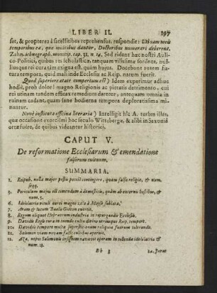 Caput V. De reformatione Ecclesiarum & emendatione falsorum cultuum.