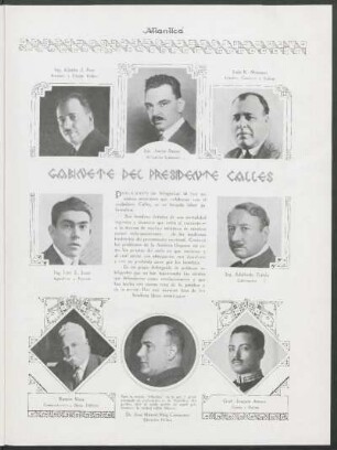 Gabinete del Presidente Calles