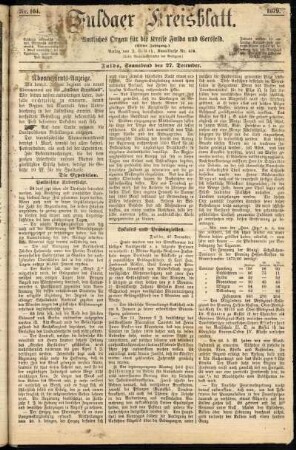 Ausgabe vom Samstag, den 27. Dezember 1879.