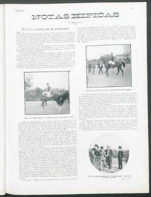 Notas hípicas - 2as y 3as carreras de la temporada