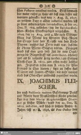 IX. Joachimus Fleischer