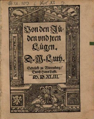 Von den Jüden und ihren lügen