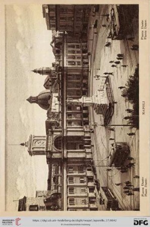 Napoli – Piazza Dante. – Place Dante. – Piazza Dante. – Piazza Dante.