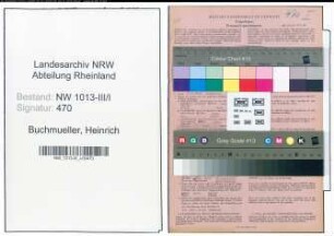 Entnazifizierung Heinrich Buchmueller , geb. 13.06.1913 (Kaufmaennischer Angestellter)