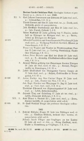 461-472, Matrikel 40696-40857 (1811-1812)