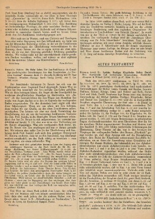 424-425 [Rezension] Bruno, Arvid, Sprüche ; Prediger ; Klagelieder ; Esther ; Daniel