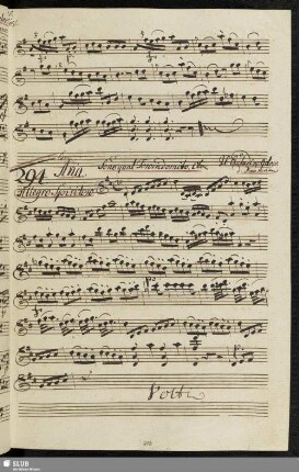 294. Aria: Il contadino geloso / Naumann, J. G.