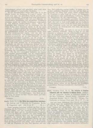 291-292 [Rezension] Kaatz, Saul, Das Wesen des prophetischen Judentums