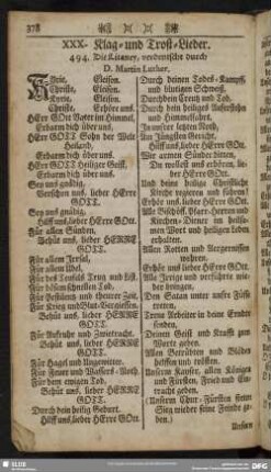 XXX. Klag- und Trost-Lieder