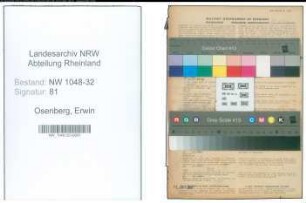 Entnazifizierung Erwin Osenberg , geb. 26.02.1883 (Beamter)