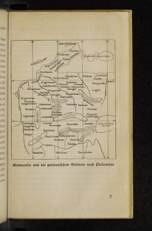Germanien und die germanischen Stämme nach Ptolomäus