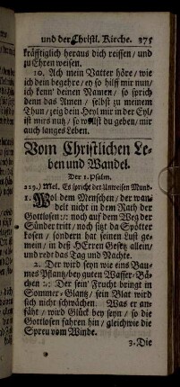 Vom Christlichen Leben und Wandel. - Vom Ehestand.