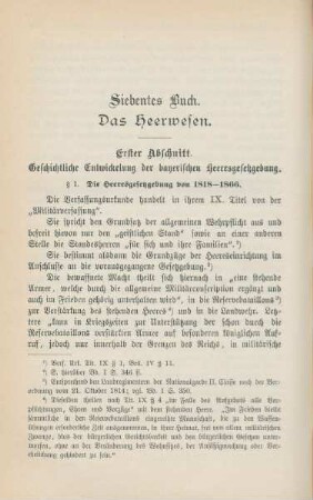 Siebentes Buch. Das Heerwesen.