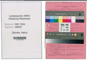 Entnazifizierung Heinz Zahnke , geb. 19.07.1920 (Drogist)