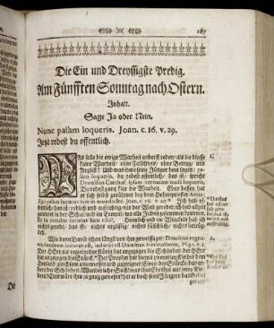 Die Ein und Dreyssigste Predig. Am Fünfften Sonntag nach Ostern. - Die Fünff und Dreyßigste Predig. Am H. Pfingst-Sonntag.