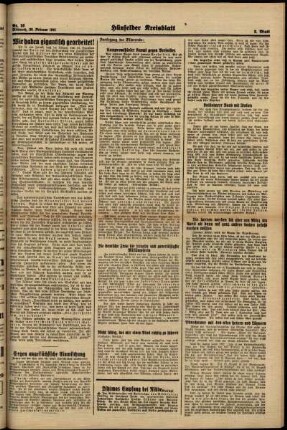 Zweite Ausgabe vom Mittwoch, den 26. Februar 1941.