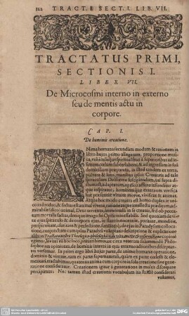 Liber VII. De Microcosmi interno in externo seu de mentis actu in corpore.