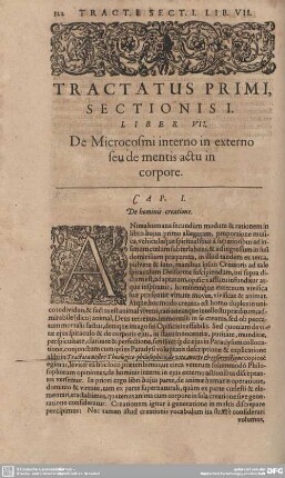 Liber VII. De Microcosmi interno in externo seu de mentis actu in corpore.