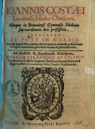 Tractatus de potu in morbis ...