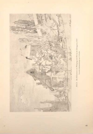 Bild 21 Der Hahnenturm mit Wehrgang und Blick in die Honiggasse, 1864