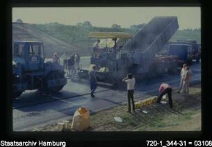 Bundesautobahn (BAB) Marmstorf, Asphaltierung