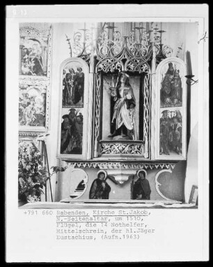 Nördlicher Seitenaltar: Die 14 Nothelfer