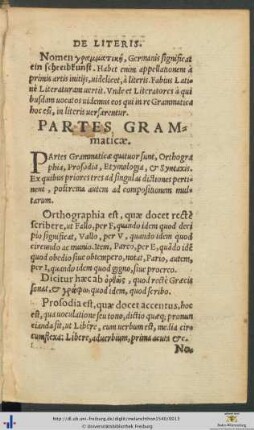 Partes Grammaticæ