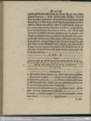 Cap. V. De Forma Et Quomodo Feudum Pignoratitium Constituatur
