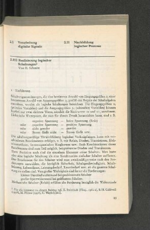 2.112 Realisierung logischer Schaltungen