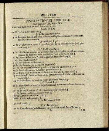 Disputationes Juridicæ.