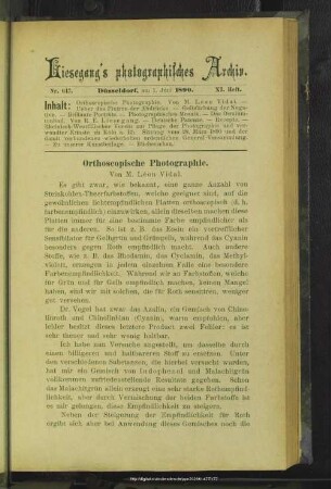 Orthoscopische Photographie