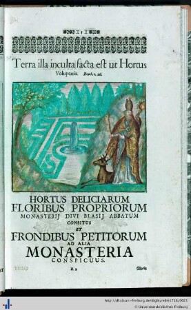 Hortus Deliciarum Floribus Propriorum Monasterii Divi Blasii …(2)