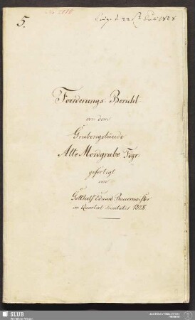 Foerderungs-Bericht von dem Grubengebäude Alte Mordgrube Fdgr: - 18.6762 4.