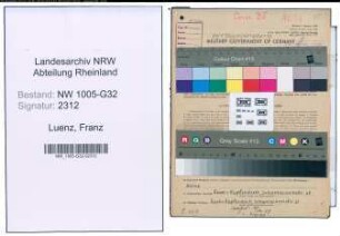 Entnazifizierung Franz Luenz , geb. 21.01.1895 (Angestellter)