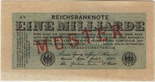 1 Milliarde Mark - Muster