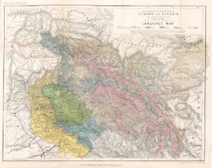 Jummoo and Kashmir language map