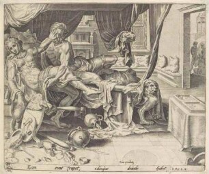 Amnon vergewaltigt Tamar, Blatt 3 aus der Folge "Die Geschichte von Tamar und Amnon"