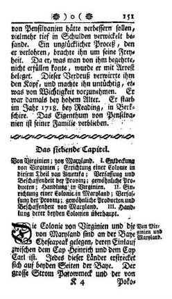 Von Virginien; von Maryland