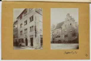 Apotheke, Rothenburg/Tauber. Wohnhaus, Rothenburg/Tauber: Ansichten (aus: Skizzen- und Fotoalbum 16)