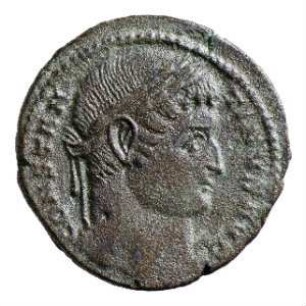 Münze, Follis, Aes 3, 327 - 328 n. Chr.