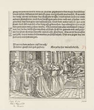 Von der andern Verheiratung, aus: "OFFICIA M.T.C. EJn Bůch So Marcus Tullius Cicero der Römer zů seynem Sune Marco. Von den tugentsamen ämptern [...]", Augsburg 1531