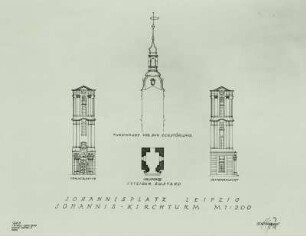 Leipzig, Turm der Johanniskirche